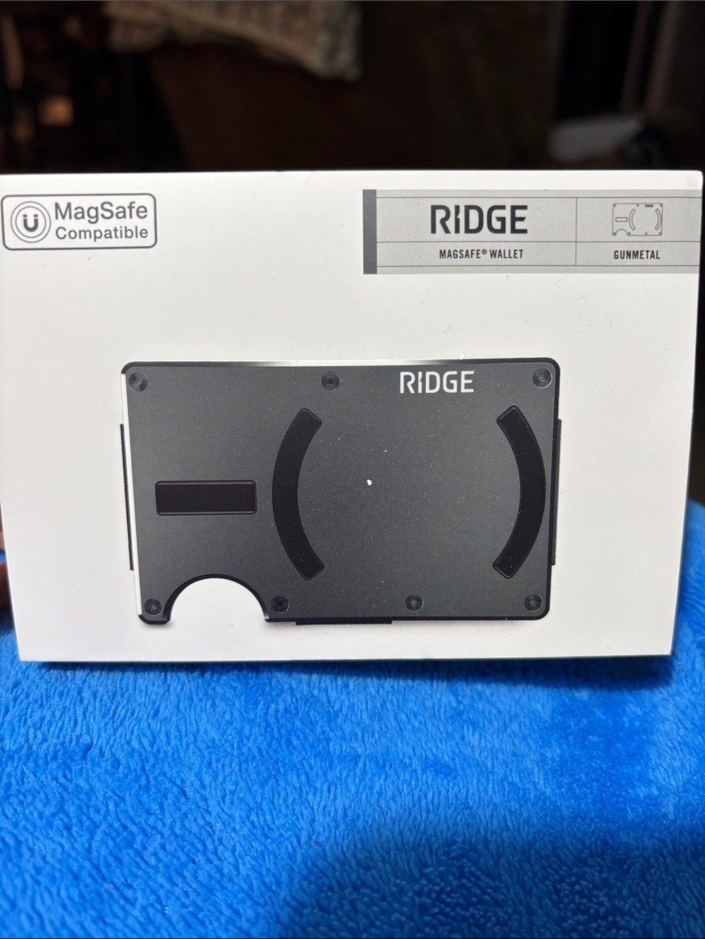 RIDGE Gunmetal MagSafe Compatible Money Clip Wallet